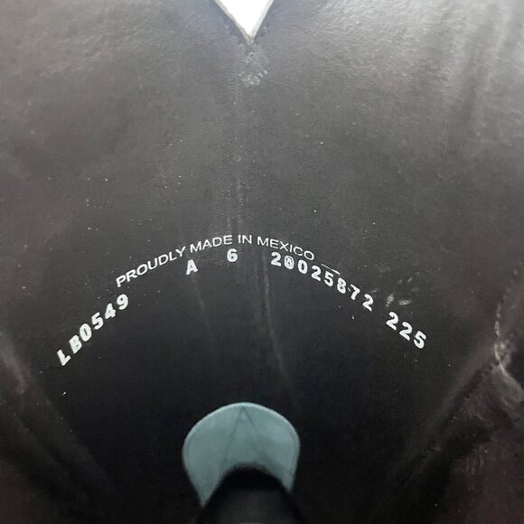 Lane JOLENE Womens Cowboy Boots 6 Blueberry Buttermilk Leather 15" Tall Western - Picture 11 of 13